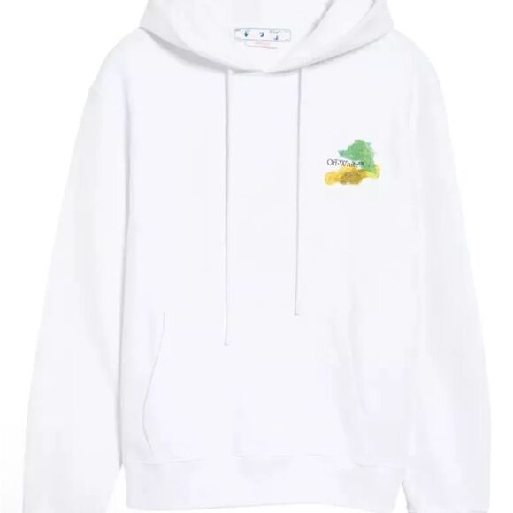 Off-White Men's Multicolor Paint Arrow Hoodie size Large NWT $810 - Picture 2 of 6